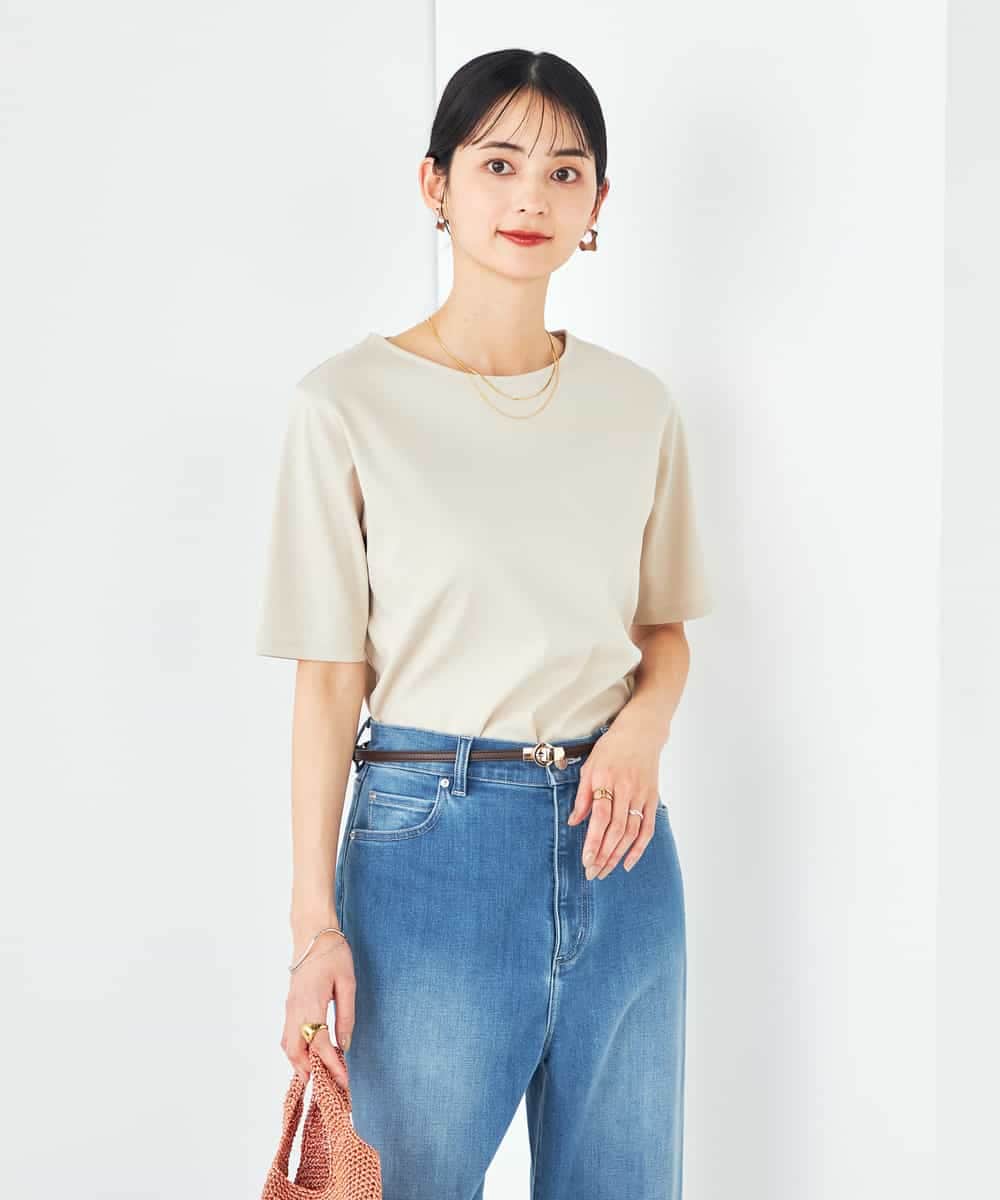 K2KGA50034 a.v.v(アー・ヴェ・ヴェ) 【接触冷感/UVカット】大人のリッチTシャツ オレンジ