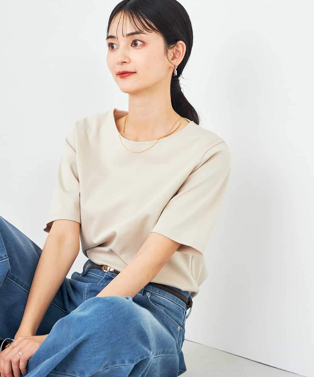 K2KGA50034 a.v.v(アー・ヴェ・ヴェ) 【接触冷感/UVカット】大人のリッチTシャツ オレンジ