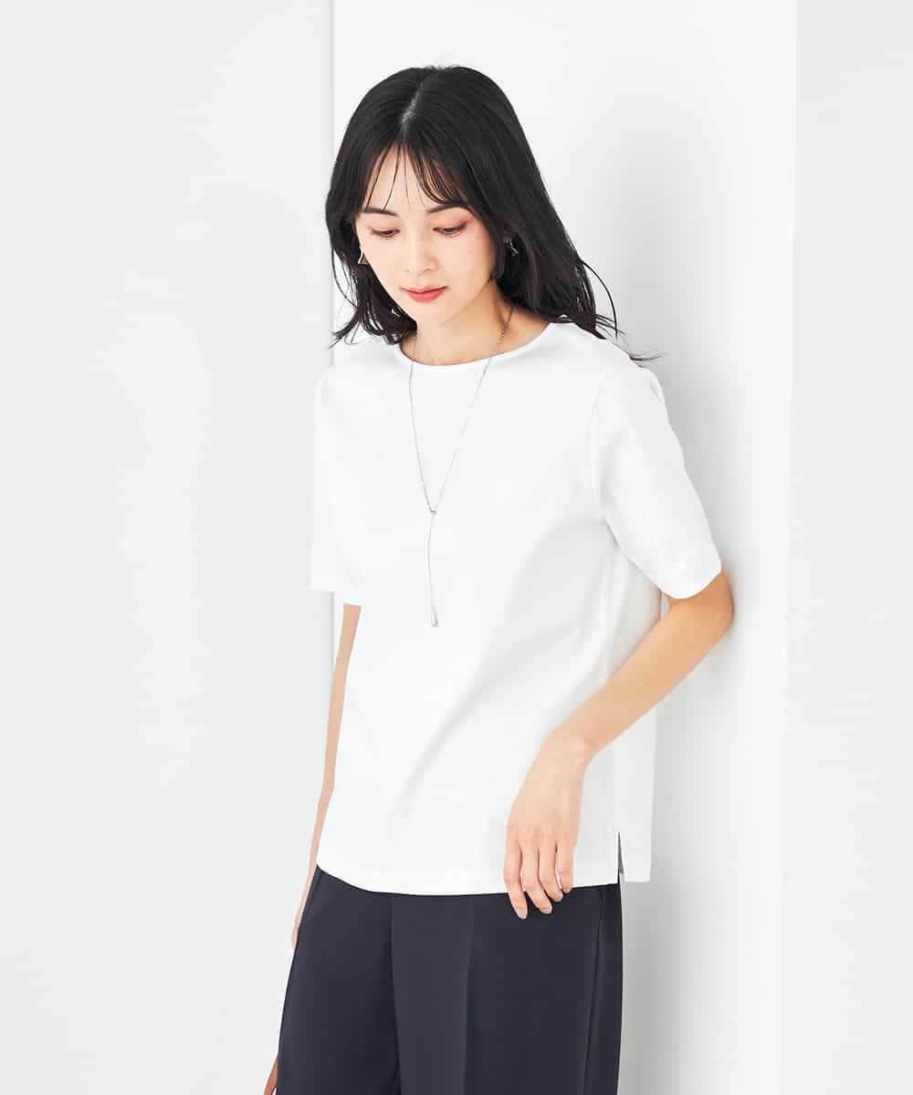 K2KGA50034 a.v.v(アー・ヴェ・ヴェ) 【接触冷感/UVカット】大人のリッチTシャツ オレンジ