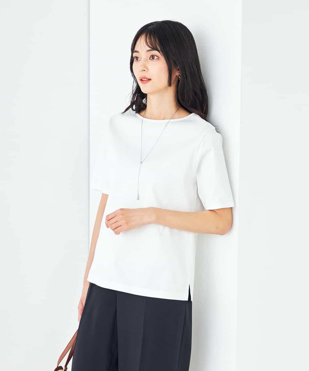 K2KGA50034 a.v.v(アー・ヴェ・ヴェ) 【接触冷感/UVカット】大人のリッチTシャツ オレンジ