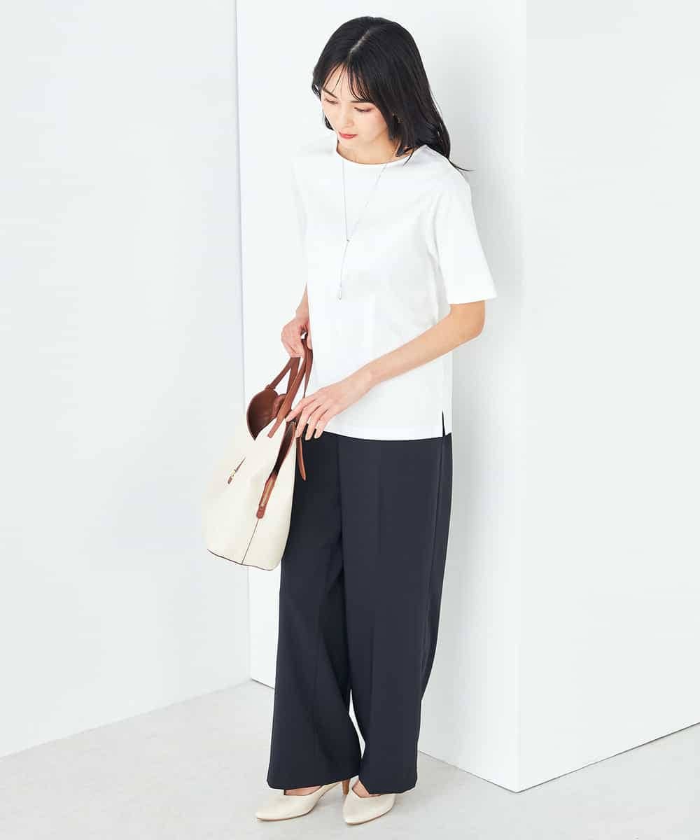 K2KGA50034 a.v.v(アー・ヴェ・ヴェ) 【接触冷感/UVカット】大人のリッチTシャツ オレンジ