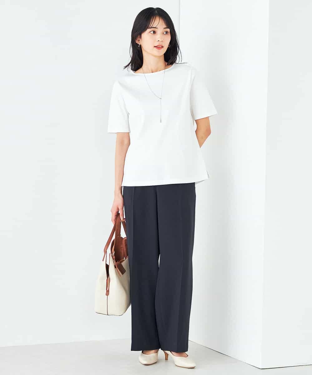 K2KGA50034 a.v.v(アー・ヴェ・ヴェ) 【接触冷感/UVカット】大人のリッチTシャツ オレンジ