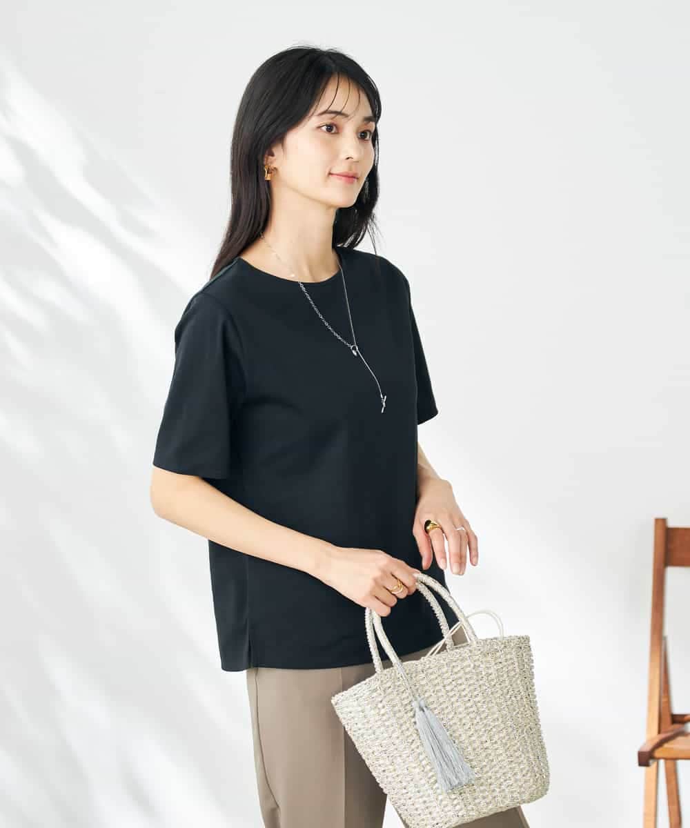K2KGA50034 a.v.v(アー・ヴェ・ヴェ) 【接触冷感/UVカット】大人のリッチTシャツ オレンジ