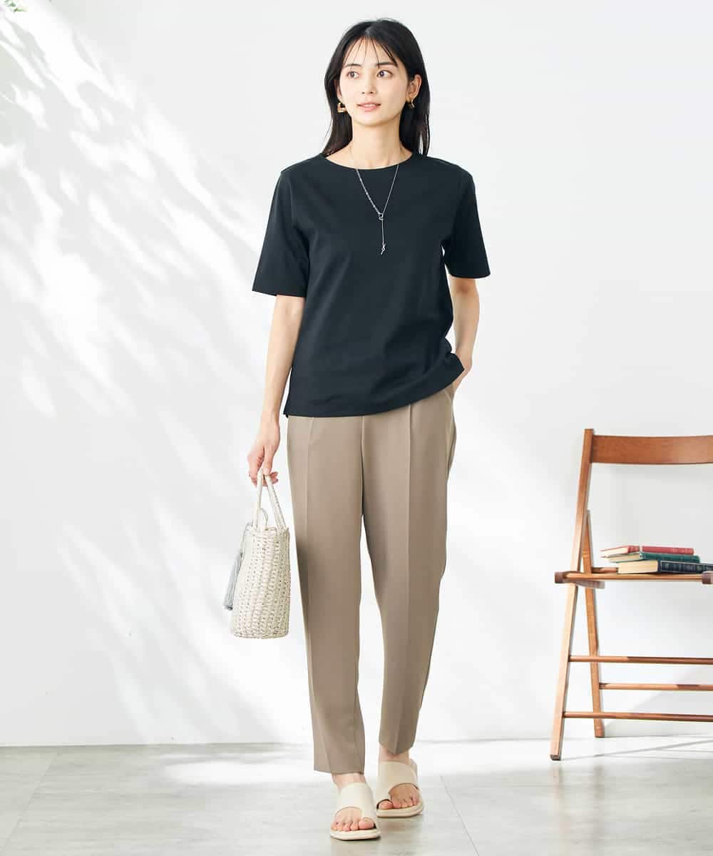 K2KGA50034 a.v.v(アー・ヴェ・ヴェ) 【接触冷感/UVカット】大人のリッチTシャツ オレンジ