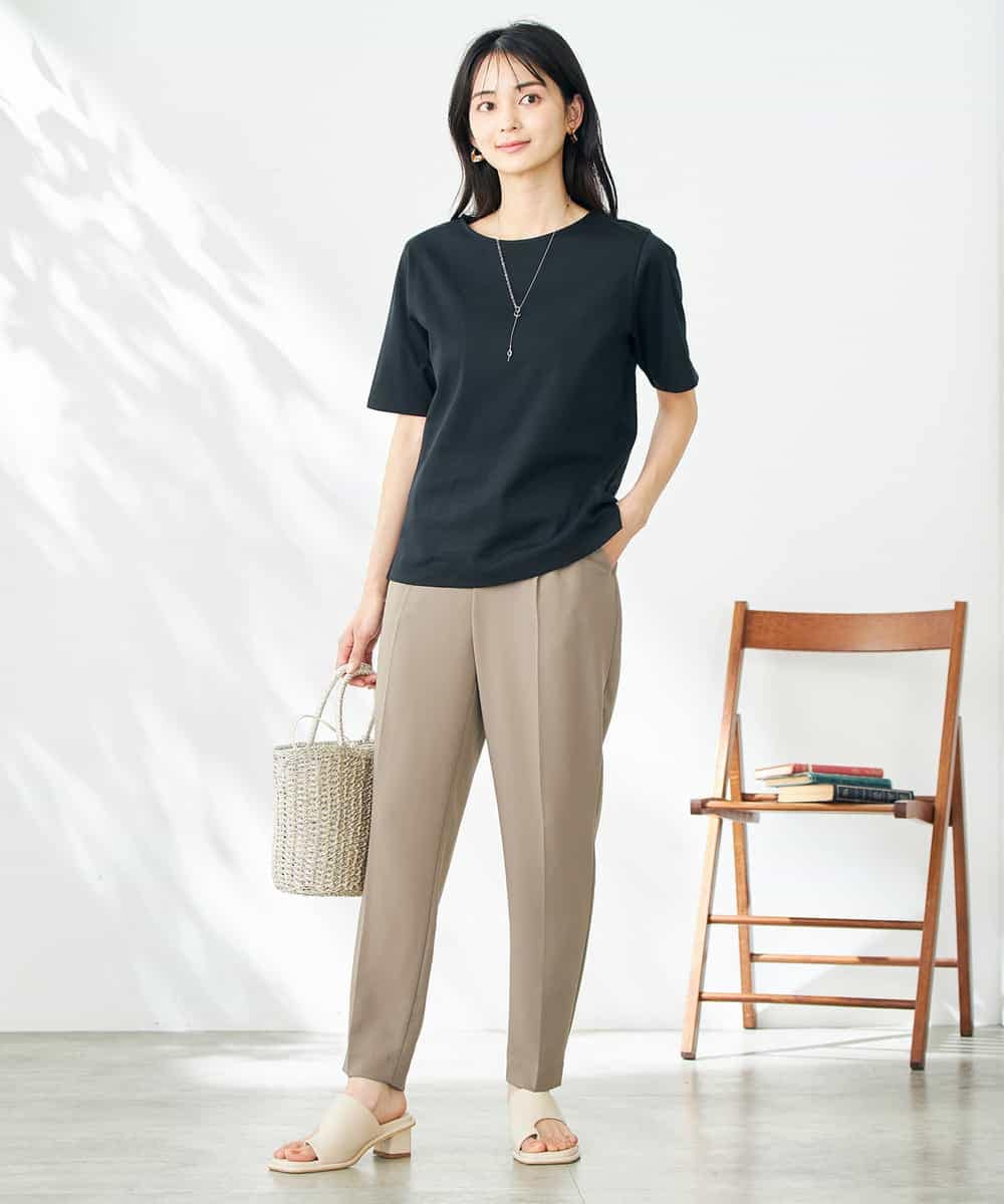 K2KGA50034 a.v.v(アー・ヴェ・ヴェ) 【接触冷感/UVカット】大人のリッチTシャツ オレンジ