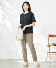 K2KGA50034 a.v.v(アー・ヴェ・ヴェ) 【接触冷感/UVカット】大人のリッチTシャツ オレンジ
