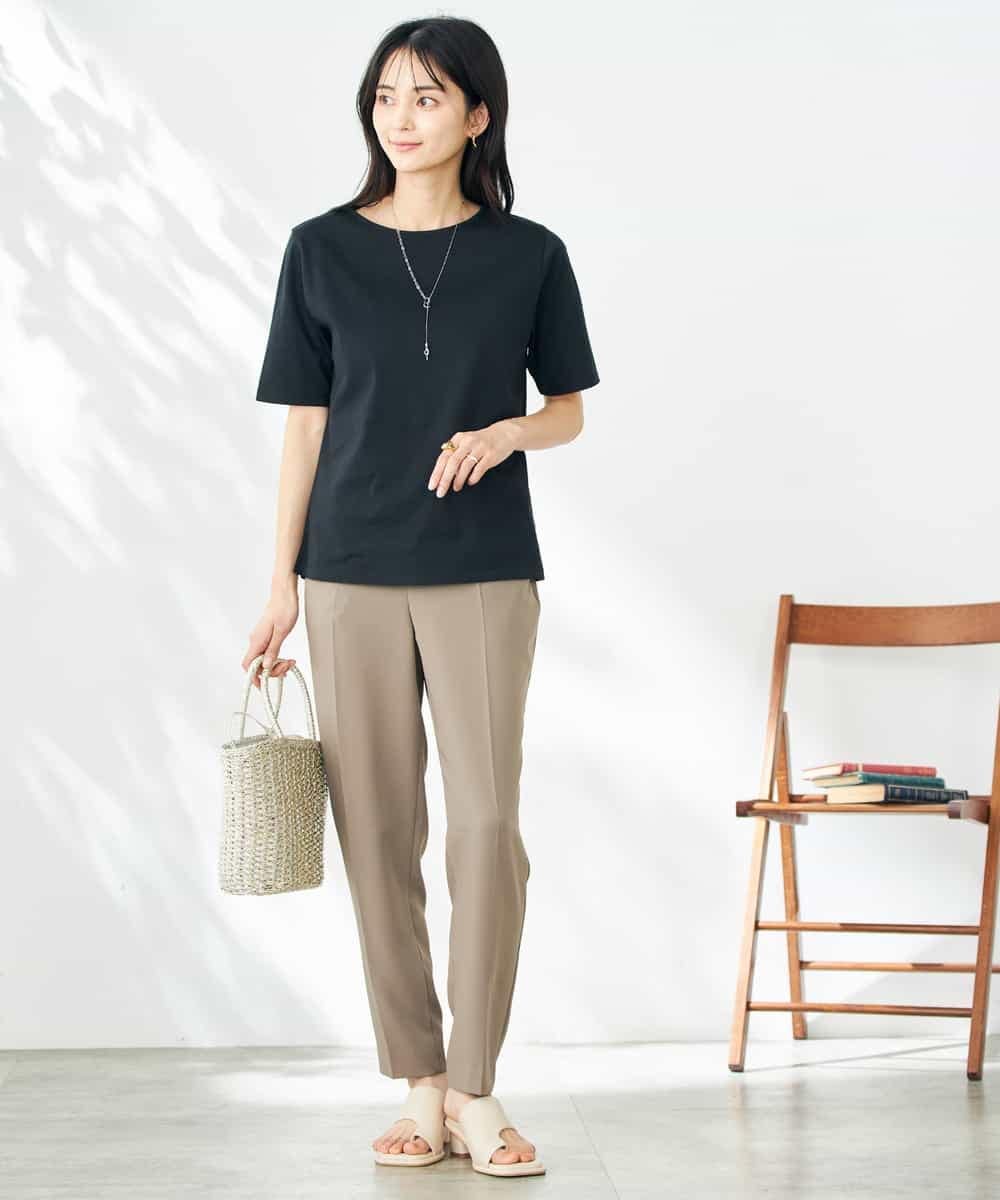K2KGA50034 a.v.v(アー・ヴェ・ヴェ) 【接触冷感/UVカット】大人のリッチTシャツ オレンジ