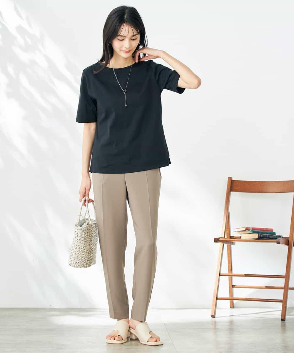 K2KGA50034 a.v.v(アー・ヴェ・ヴェ) 【接触冷感/UVカット】大人のリッチTシャツ オレンジ