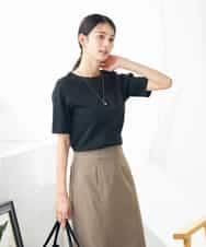 K2KGA50034 a.v.v(アー・ヴェ・ヴェ) 【接触冷感/UVカット】大人のリッチTシャツ オレンジ