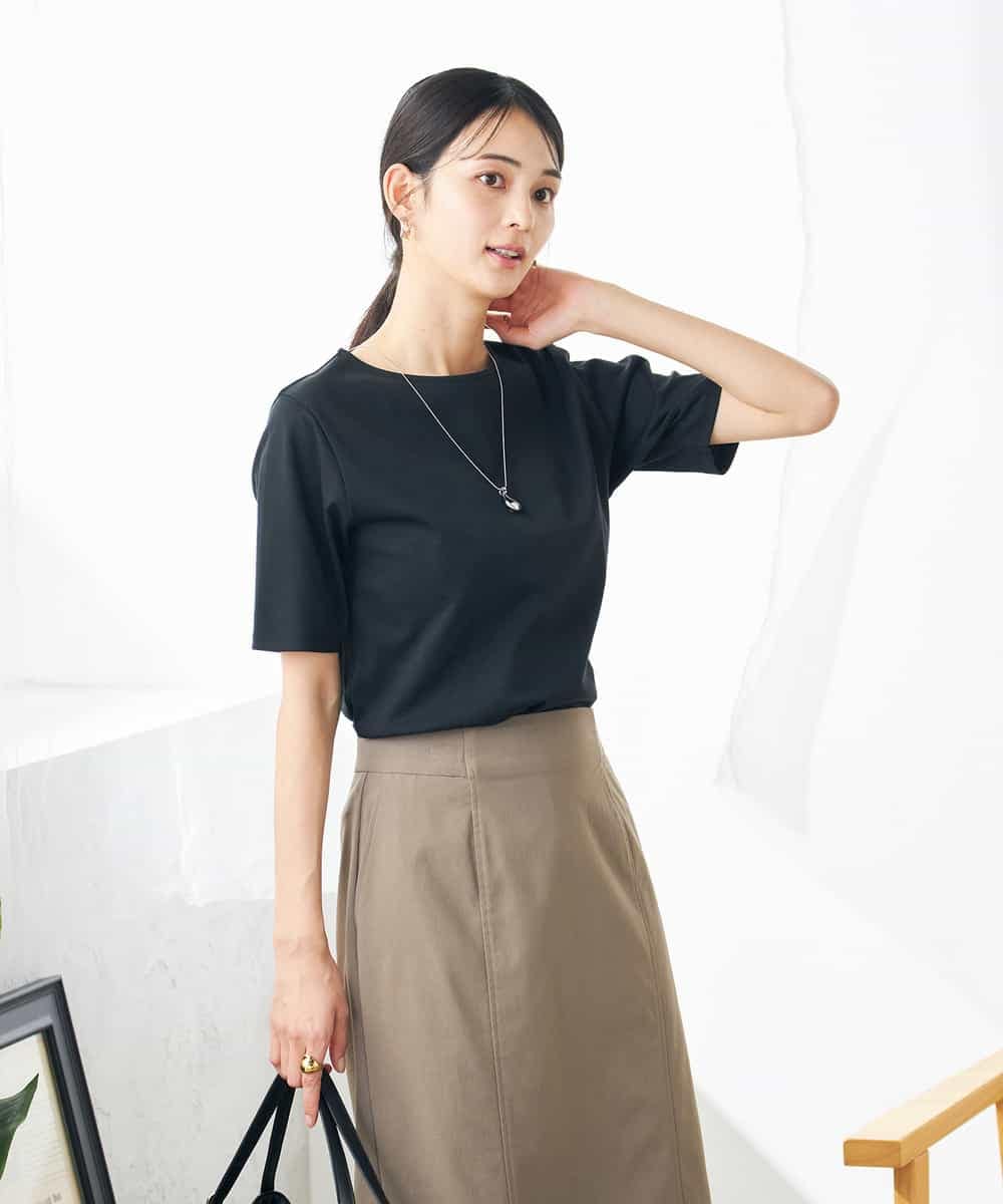 K2KGA50034 a.v.v(アー・ヴェ・ヴェ) 【接触冷感/UVカット】大人のリッチTシャツ オレンジ