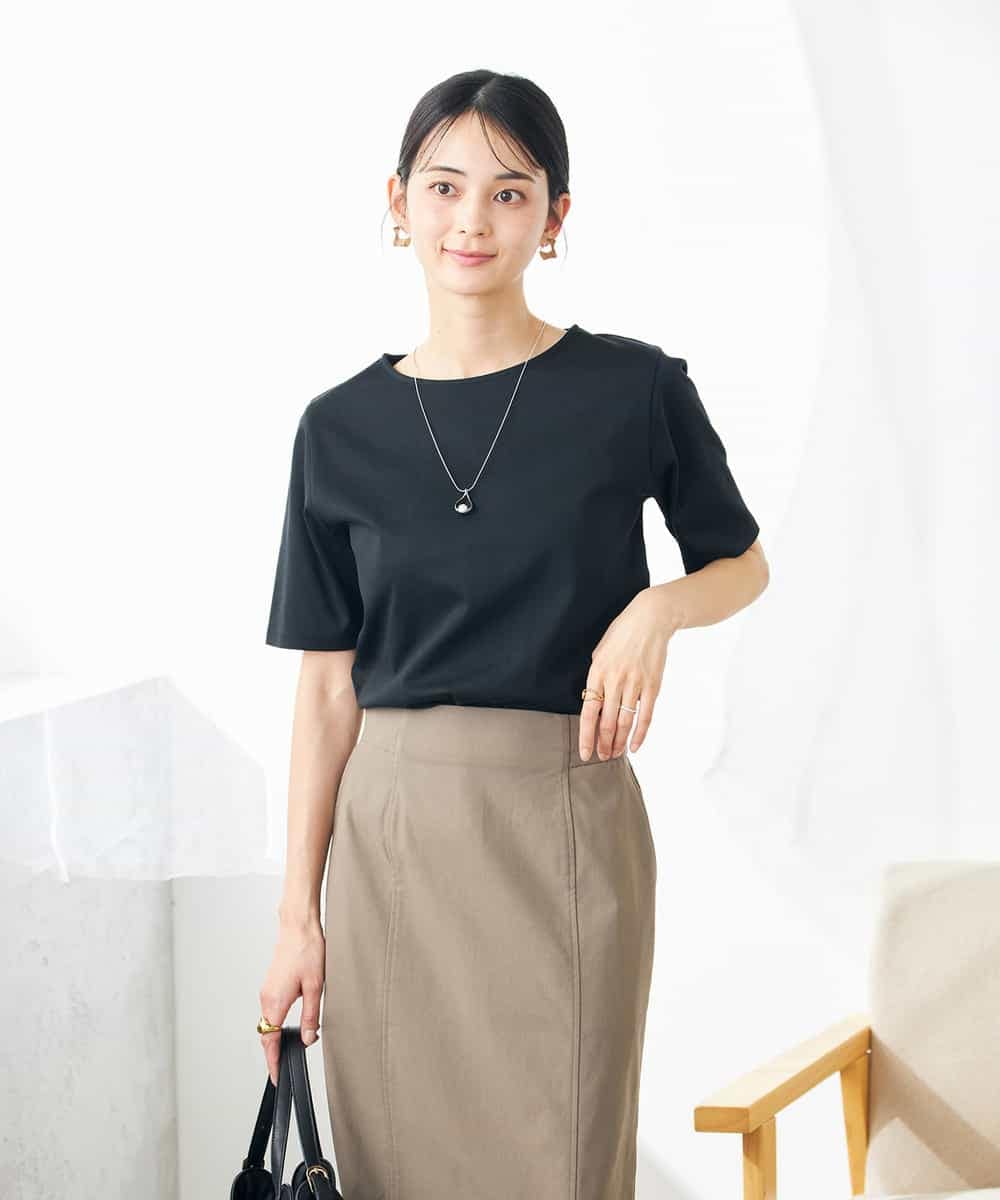 K2KGA50034 a.v.v(アー・ヴェ・ヴェ) 【接触冷感/UVカット】大人のリッチTシャツ オレンジ
