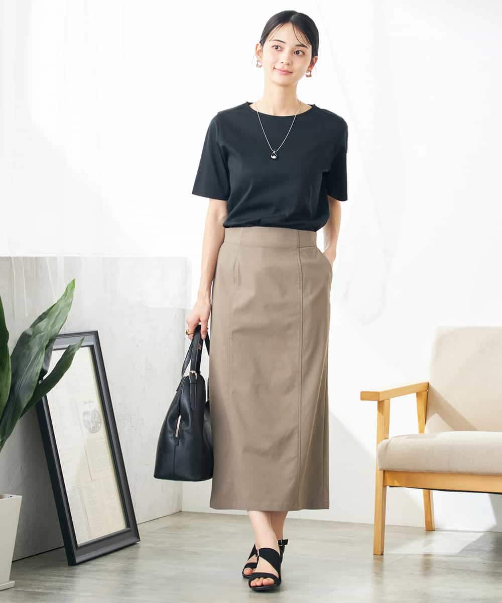 K2KGA50034 a.v.v(アー・ヴェ・ヴェ) 【接触冷感/UVカット】大人のリッチTシャツ オレンジ
