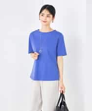 K2KGA50034 a.v.v(アー・ヴェ・ヴェ) 【接触冷感/UVカット】大人のリッチTシャツ ブルー