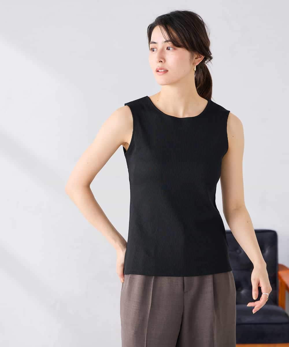 K2KGD01024 a.v.v(アー・ヴェ・ヴェ) ベーシックテレコタンクトップ ブラウン