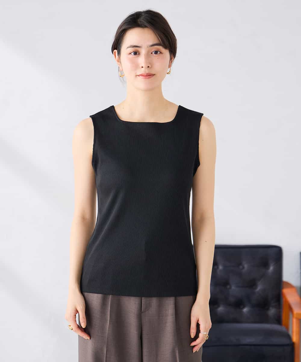 K2KGD01024 a.v.v(アー・ヴェ・ヴェ) ベーシックテレコタンクトップ ブラウン