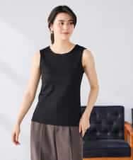 K2KGD01024 a.v.v(アー・ヴェ・ヴェ) ベーシックテレコタンクトップ ブラック