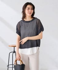 K2KGD03029 a.v.v(アー・ヴェ・ヴェ) シャツヘムタンクトップ ライトブルー