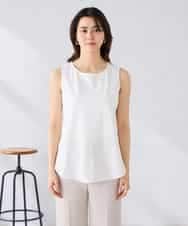 K2KGD03029 a.v.v(アー・ヴェ・ヴェ) シャツヘムタンクトップ ライトブルー