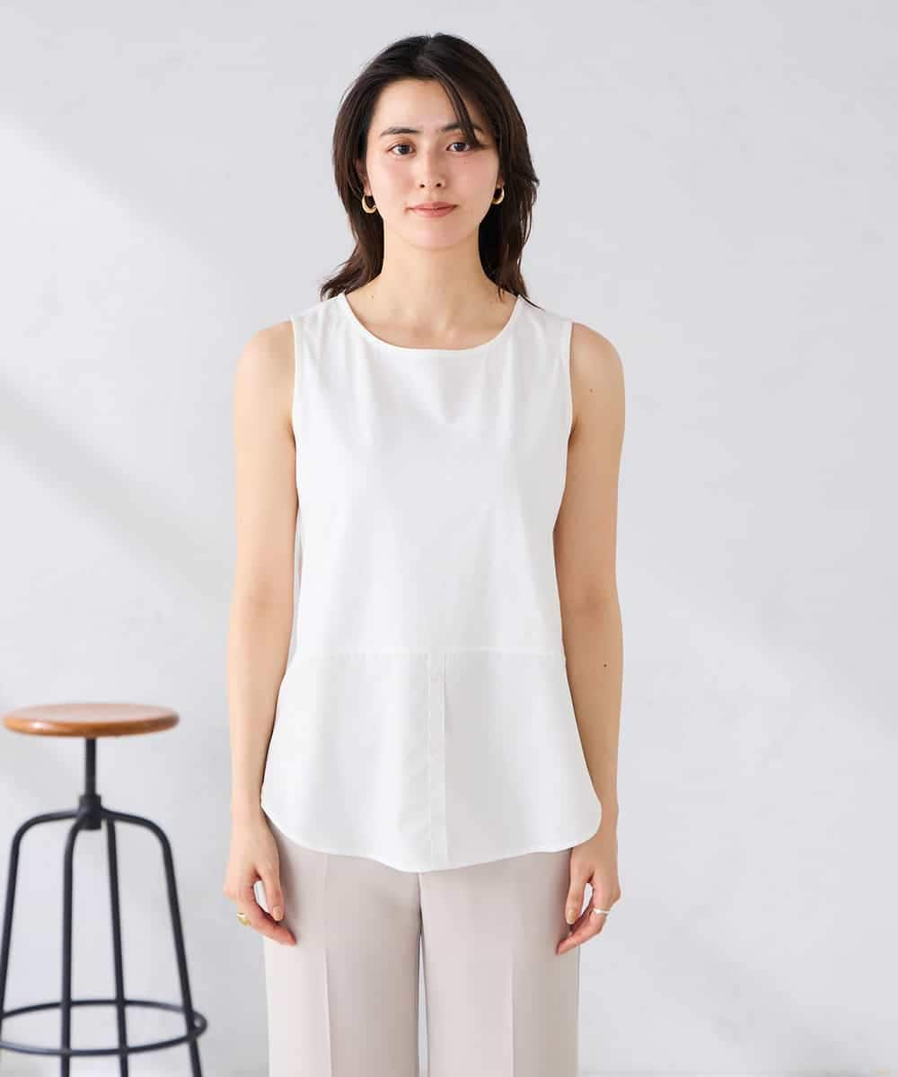 K2KGD03029 a.v.v(アー・ヴェ・ヴェ) シャツヘムタンクトップ ライトブルー