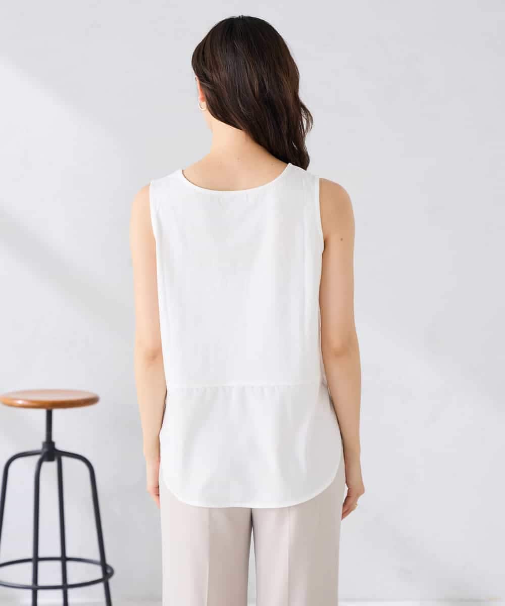 K2KGD03029 a.v.v(アー・ヴェ・ヴェ) シャツヘムタンクトップ ライトブルー