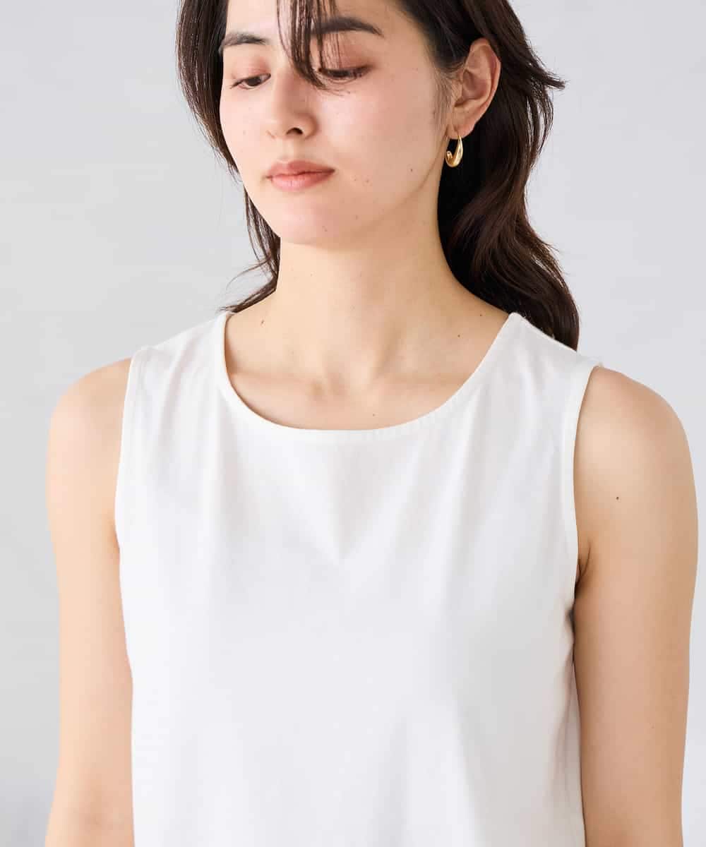 K2KGD03029 a.v.v(アー・ヴェ・ヴェ) シャツヘムタンクトップ ライトブルー