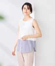 K2KGD03029 a.v.v(アー・ヴェ・ヴェ) シャツヘムタンクトップ アイボリー