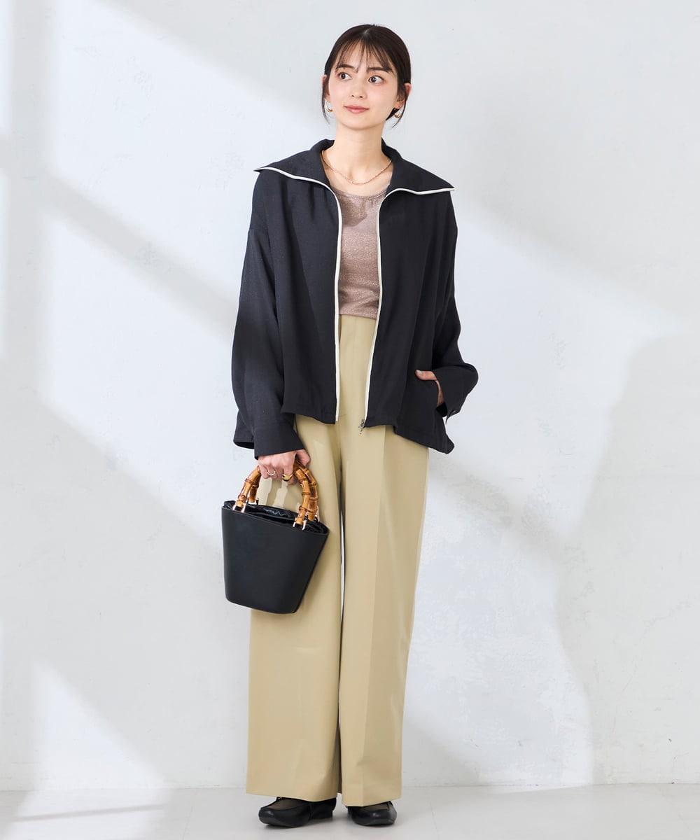 K2KGD08019 a.v.v(アー・ヴェ・ヴェ) 【前後2WAY】ラメタンクトップ ブラック