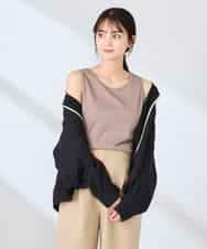 K2KGD08019 a.v.v(アー・ヴェ・ヴェ) 【前後2WAY】ラメタンクトップ ベージュ