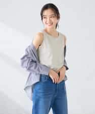 K2KGD08019 a.v.v(アー・ヴェ・ヴェ) 【前後2WAY】ラメタンクトップ グレージュ