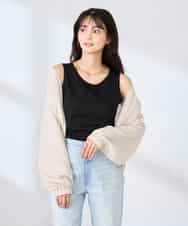 K2KGD08019 a.v.v(アー・ヴェ・ヴェ) 【前後2WAY】ラメタンクトップ ブラック