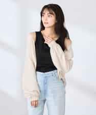 K2KGD08019 a.v.v(アー・ヴェ・ヴェ) 【前後2WAY】ラメタンクトップ ブラック