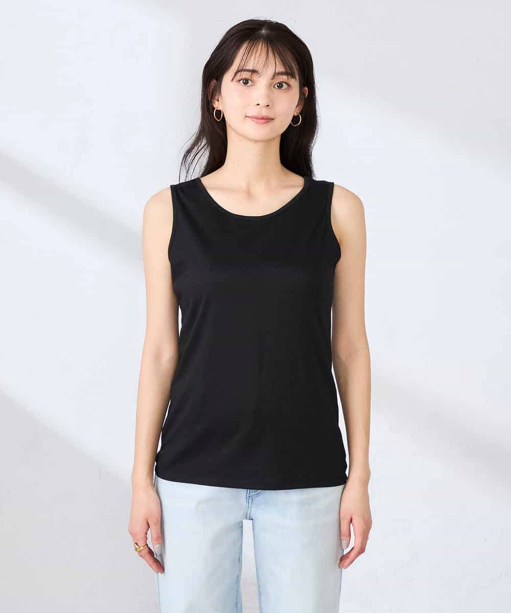 K2KGD08019 a.v.v(アー・ヴェ・ヴェ) 【前後2WAY】ラメタンクトップ ブラック