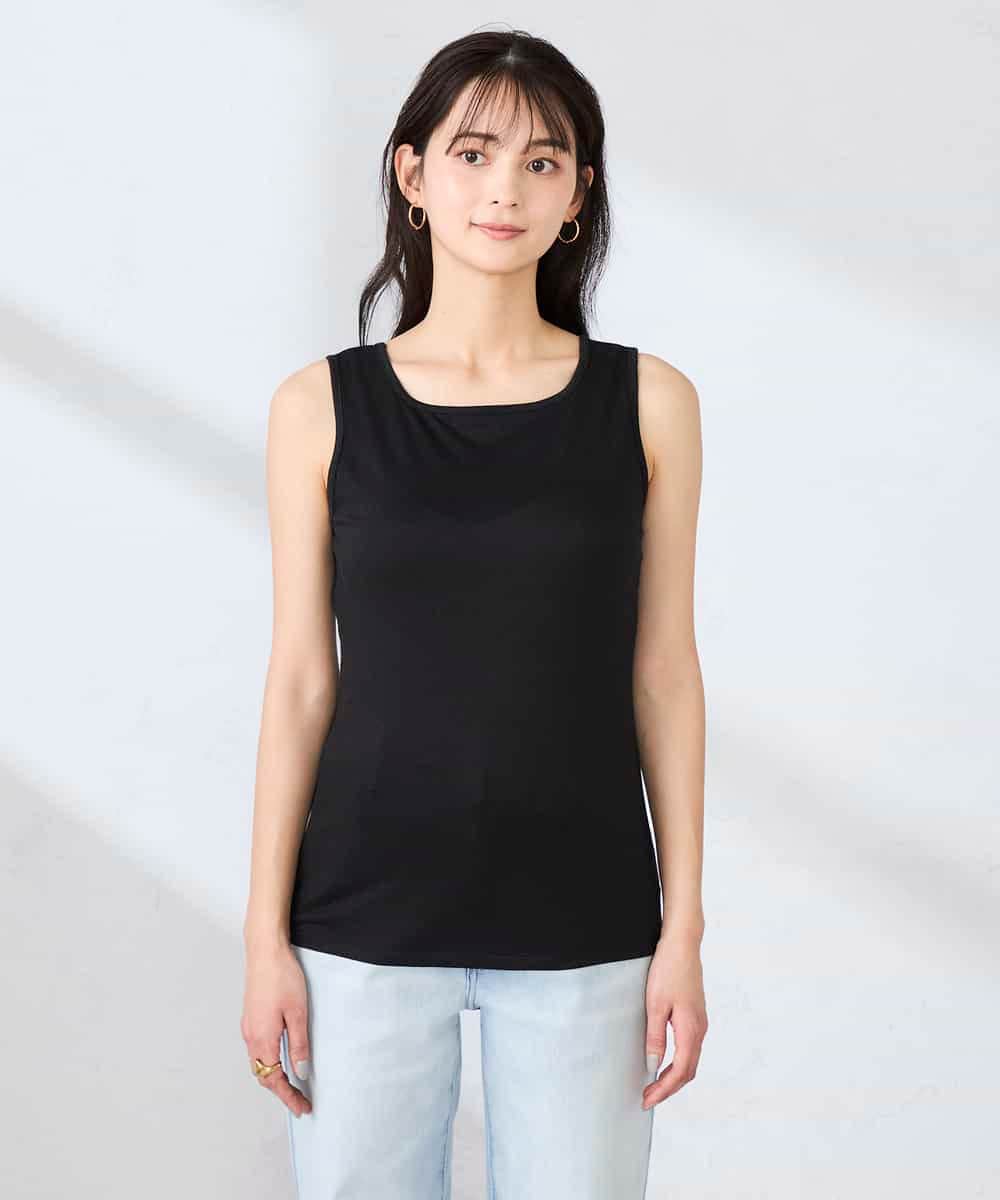 K2KGD08019 a.v.v(アー・ヴェ・ヴェ) 【前後2WAY】ラメタンクトップ ブラック