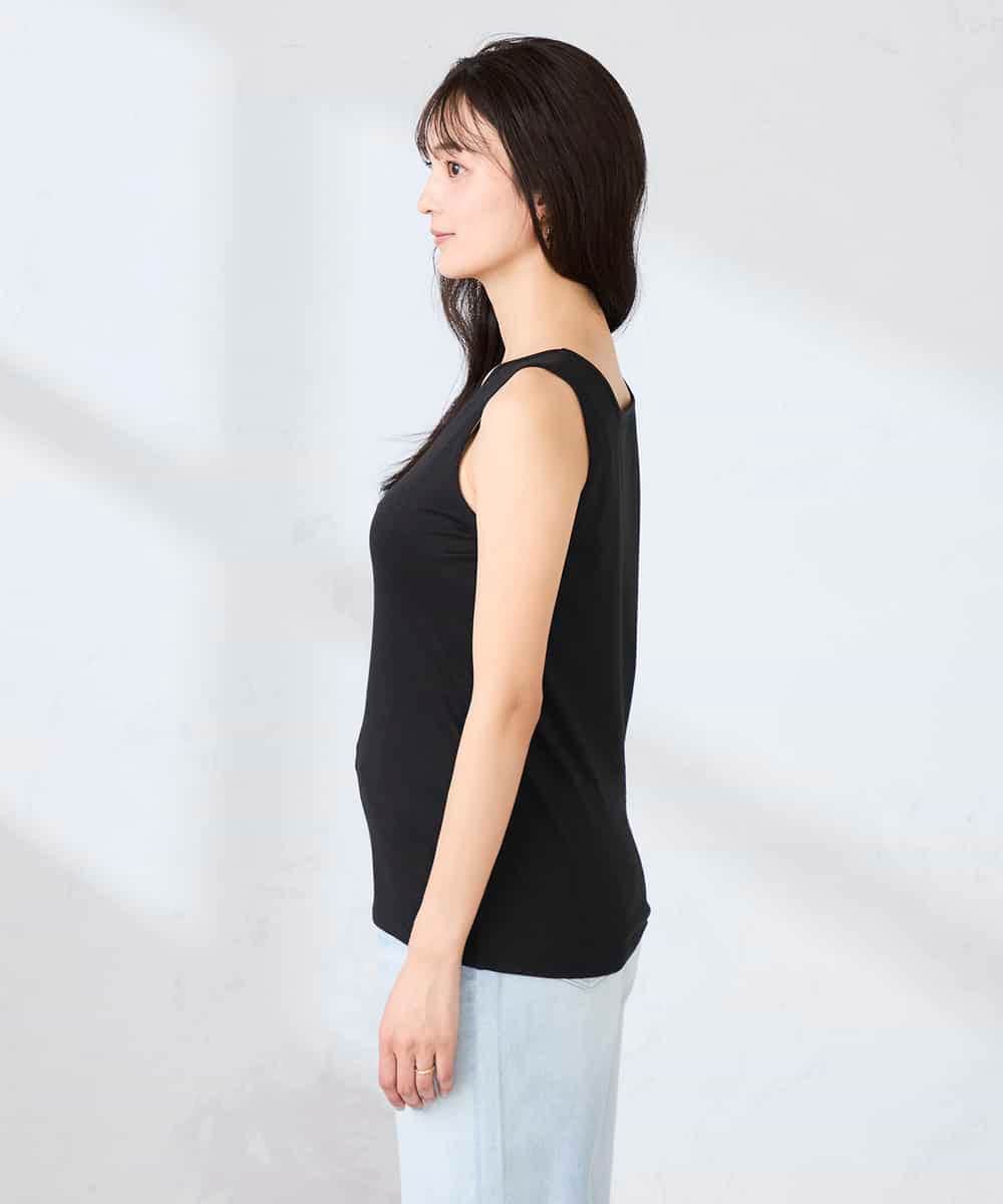 K2KGD08019 a.v.v(アー・ヴェ・ヴェ) 【前後2WAY】ラメタンクトップ ブラック