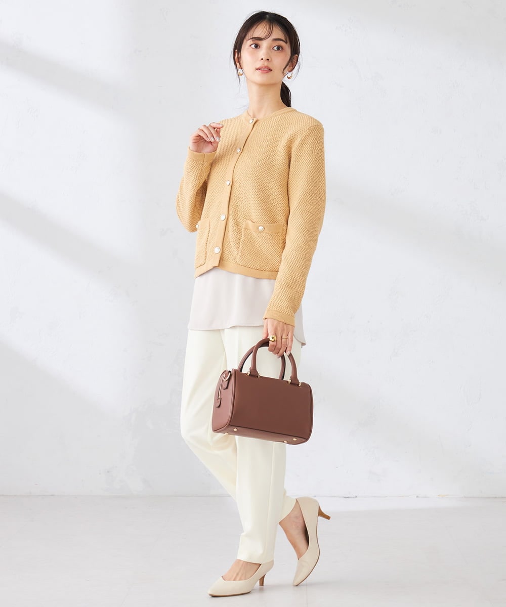 K2KGD10024 a.v.v(アー・ヴェ・ヴェ) 【イージーケア】ラウンドヘムロングタンクトップ グレージュ