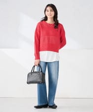 K2KGD10024 a.v.v(アー・ヴェ・ヴェ) 【イージーケア】ラウンドヘムロングタンクトップ グレージュ