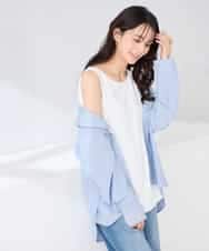 K2KGD10024 a.v.v(アー・ヴェ・ヴェ) 【イージーケア】ラウンドヘムロングタンクトップ グレージュ