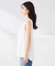 K2KGD10024 a.v.v(アー・ヴェ・ヴェ) 【イージーケア】ラウンドヘムロングタンクトップ グレージュ