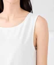 K2KGD10024 a.v.v(アー・ヴェ・ヴェ) 【イージーケア】ラウンドヘムロングタンクトップ グレージュ