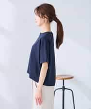 K2KGD25024 a.v.v(アー・ヴェ・ヴェ) 大人のクロップド刺繍Tシャツ【UVカット・接触冷感】 ライトイエロー