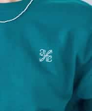 K2KGD25024 a.v.v(アー・ヴェ・ヴェ) 大人のクロップド刺繍Tシャツ【UVカット・接触冷感】 ライトイエロー