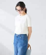 K2KGD28029 a.v.v(アー・ヴェ・ヴェ) 【UVカット/接触冷感】コンパクトロゴTシャツ グレージュ