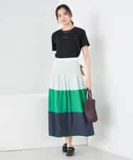 K2KGD28029 a.v.v(アー・ヴェ・ヴェ) 【UVカット/接触冷感】コンパクトロゴTシャツ グレージュ