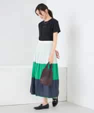 K2KGD28029 a.v.v(アー・ヴェ・ヴェ) 【UVカット/接触冷感】コンパクトロゴTシャツ グレージュ