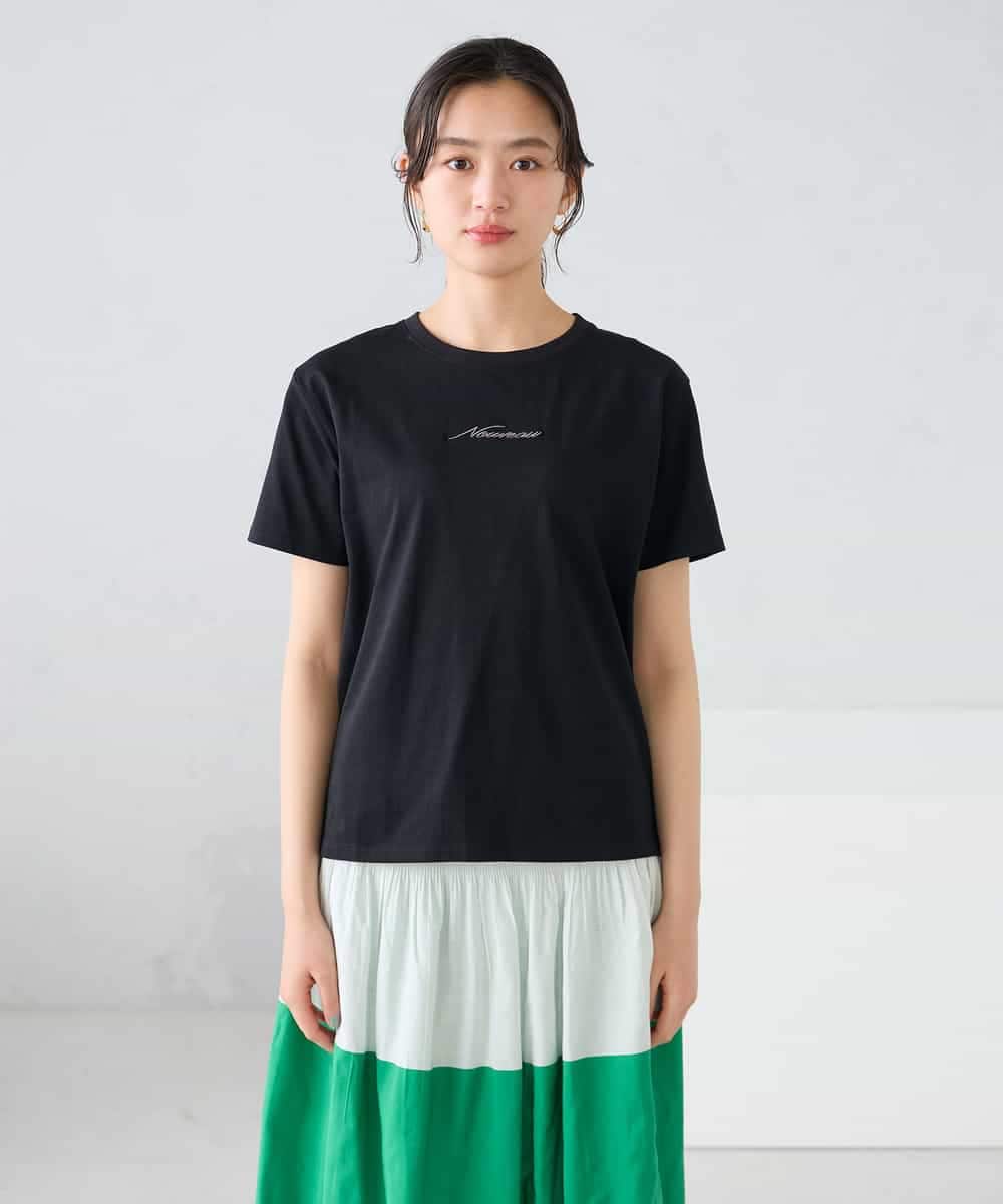 K2KGD28029 a.v.v(アー・ヴェ・ヴェ) 【UVカット/接触冷感】コンパクトロゴTシャツ グレージュ