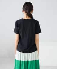 K2KGD28029 a.v.v(アー・ヴェ・ヴェ) 【UVカット/接触冷感】コンパクトロゴTシャツ グレージュ