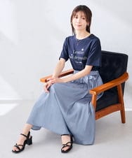 K2KGD29029 a.v.v(アー・ヴェ・ヴェ) 【UVカット/接触冷感】ロゴTシャツ ネイビー