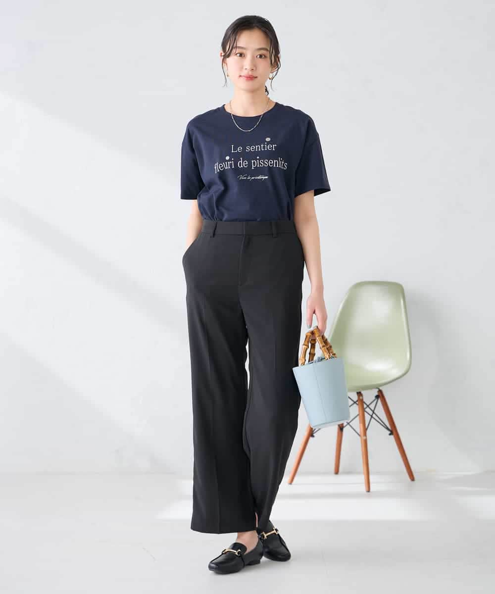 K2KGD29029 a.v.v(アー・ヴェ・ヴェ) 【UVカット/接触冷感】ロゴTシャツ ネイビー