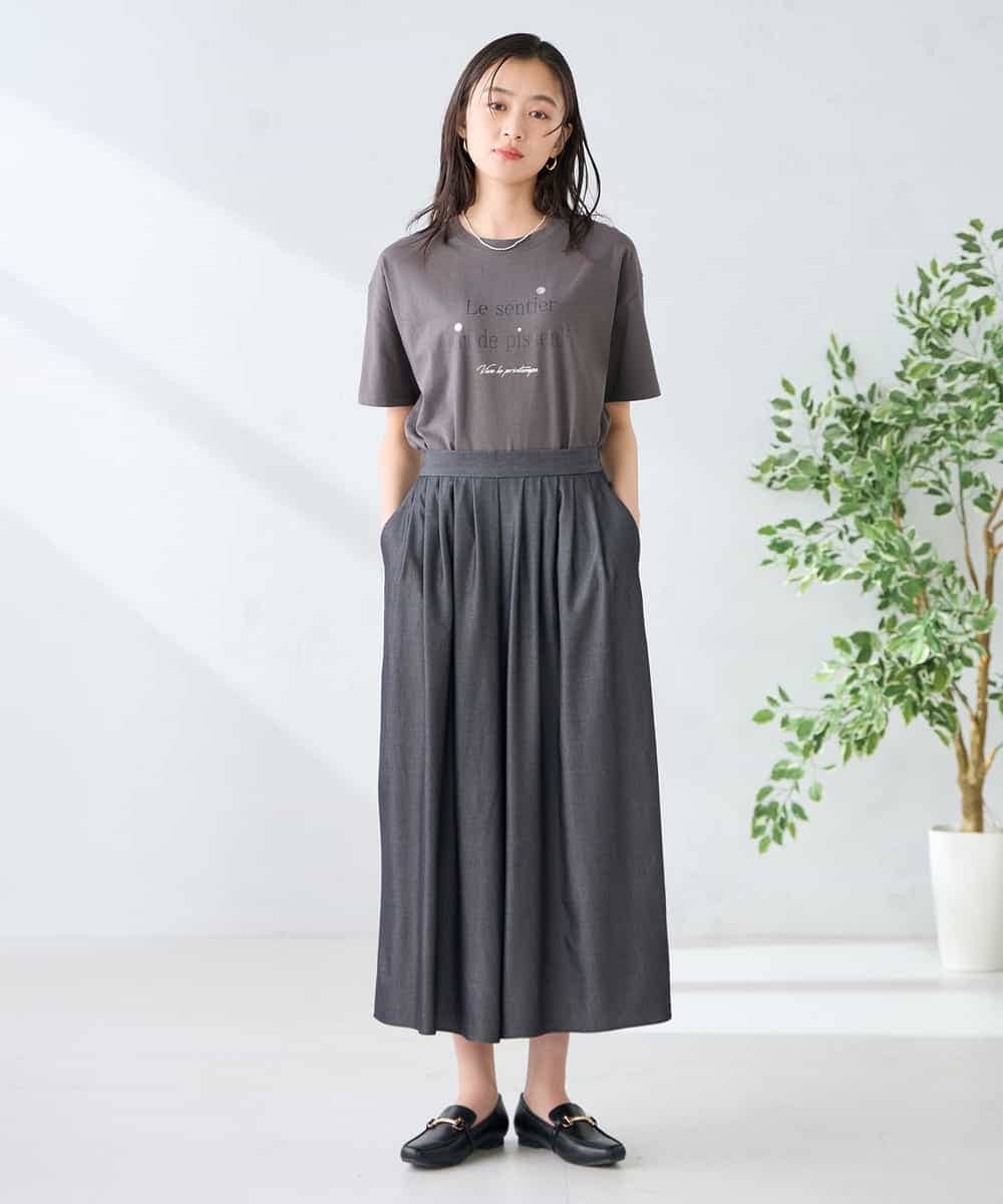 K2KGD29029 a.v.v(アー・ヴェ・ヴェ) 【UVカット/接触冷感】ロゴTシャツ ネイビー