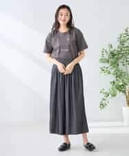 K2KGD29029 a.v.v(アー・ヴェ・ヴェ) 【UVカット/接触冷感】ロゴTシャツ ネイビー